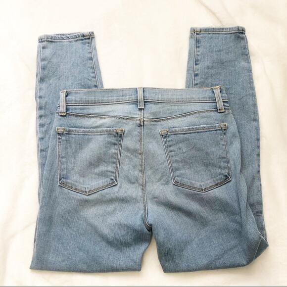 J Brand Capri blue denim jeans beach line size 28 ankle cropped skinny - Picture 8 of 10